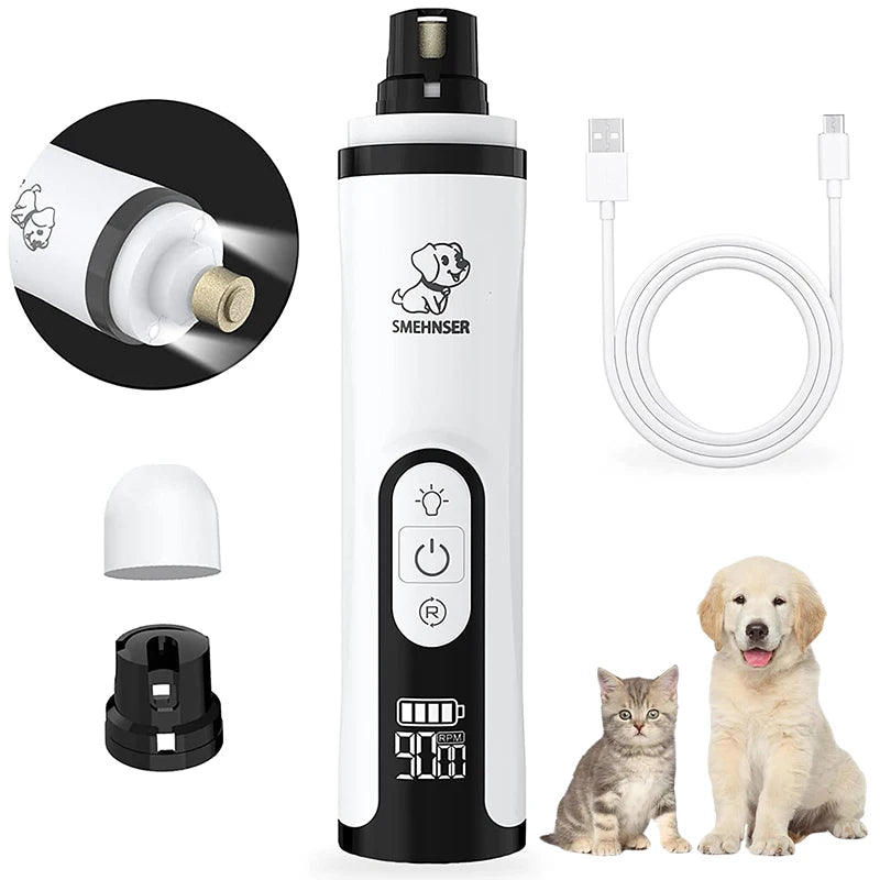 Lima de uñas silenciosa Pettoolls para mascotas