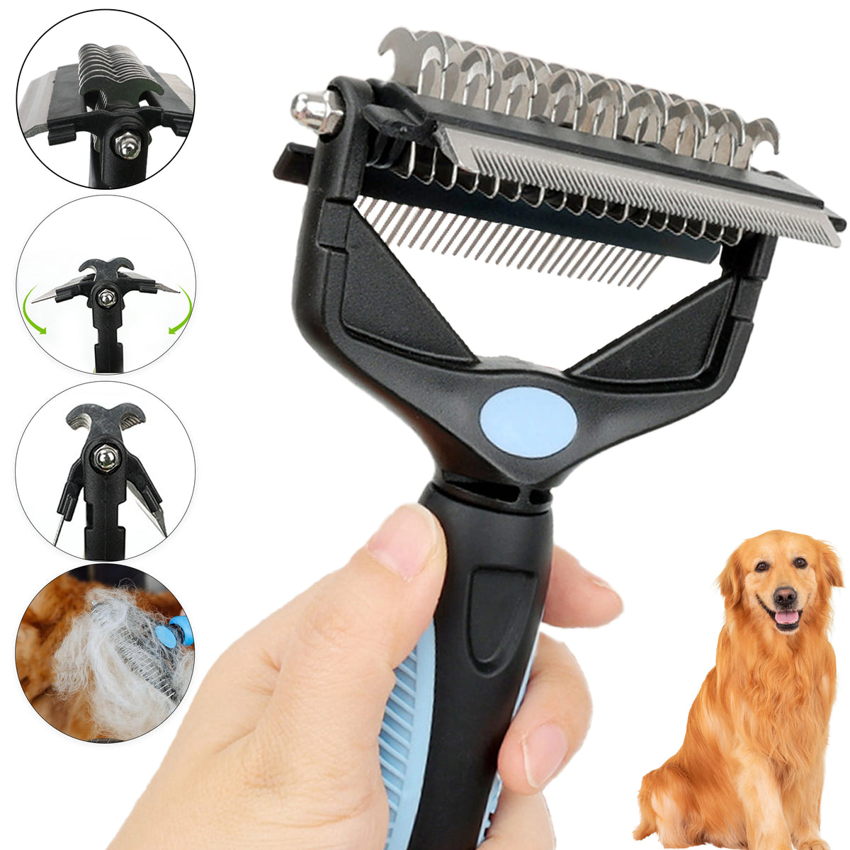 Cepillo Pettoolls para Mascotas 3 en 1