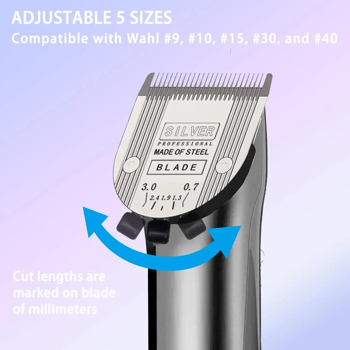 Cuchilla de aseo Pettools compatible con Wahll Arco