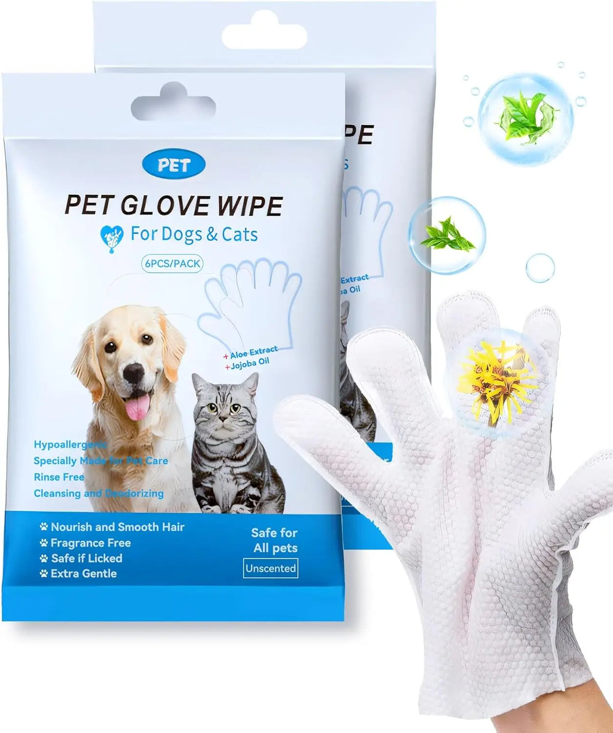 Guantes Limpiadores para Mascotas